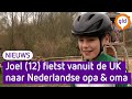 Joel (12) fietst van Engeland naar Zevenaar