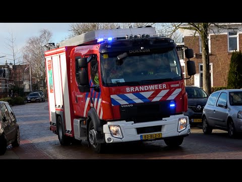 P 1, Brandweer Dokkum [TS 02-4232] naar woningbrand Dirck Raphaelsz Camphuysenstraat Dokkum