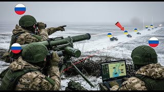 Russian ATGMs Target Ukrainian Tanks