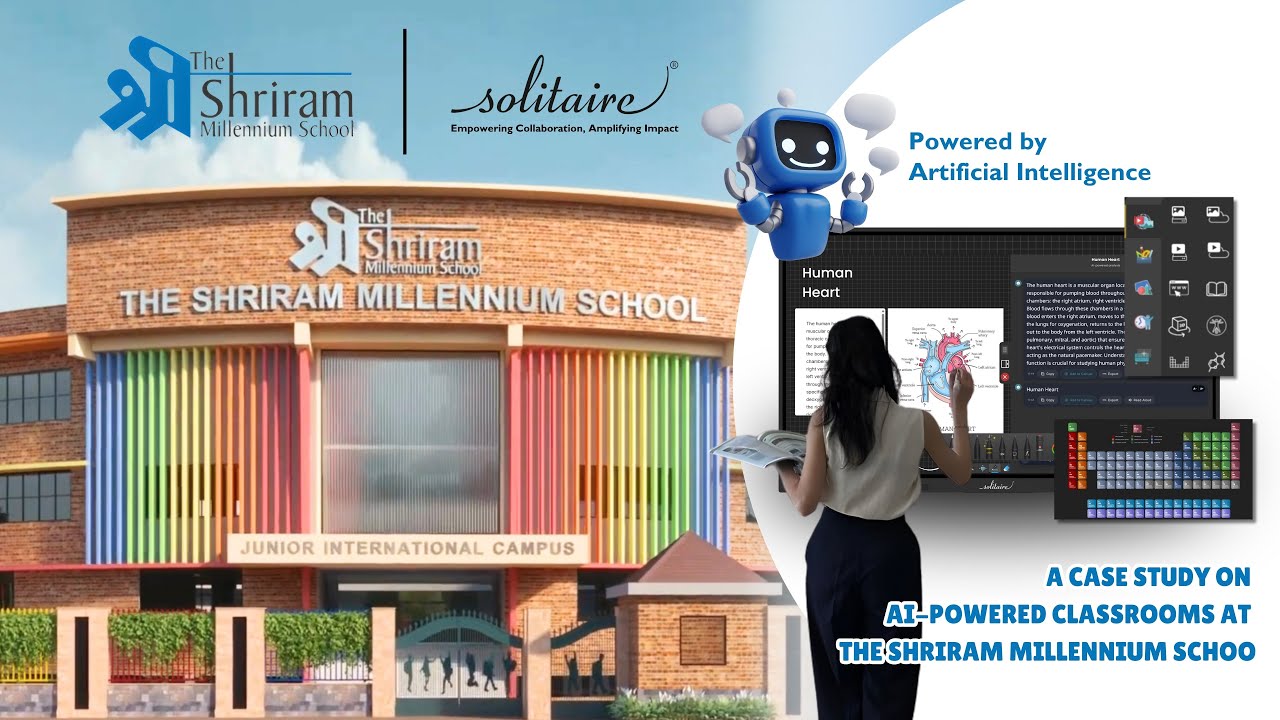 𝐀 𝐂𝐚𝐬𝐞 𝐒𝐭𝐮𝐝𝐲 𝐨𝐧 𝐀𝐈-𝐏𝐨𝐰𝐞𝐫𝐞𝐝 𝐂𝐥𝐚𝐬𝐬𝐫𝐨𝐨𝐦𝐬 𝐚𝐭 𝐓𝐡𝐞 𝐒𝐡𝐫𝐢𝐫𝐚𝐦 𝐌𝐢𝐥𝐥𝐞𝐧𝐧𝐢𝐮𝐦 𝐒𝐜𝐡𝐨𝐨𝐥, 𝐍𝐨𝐢𝐝𝐚