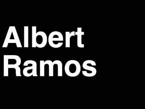How to Pronounce Albert Ramos Tennis Grand Slam Tournament Australia French US Open Wimbledon
