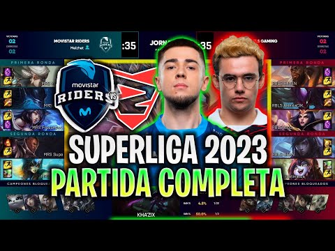 MOVISTAR RIDERS vs REBELS PARTIDA COMPLETA SUPERLIGA 2023 ESPAÑOL LVP