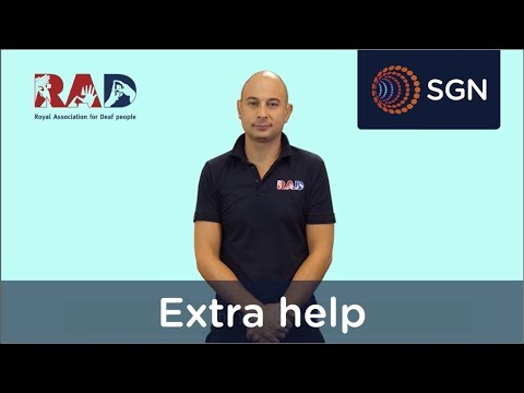 BSL guide to the Priority Services Register | Extra help | SGN