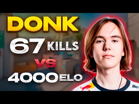 Donk did 67 — 28 on HIGH ELO lobby! HARD GAME with COMMS! CS2 FACEIT ( DUST2 )