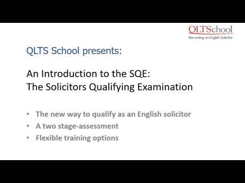 Introduction to the SQE Assessments - Recorded Webinar