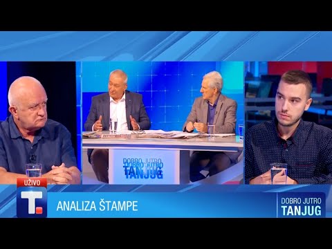 Analiza štampe 12.08.22. - Dušan Janjić i Miloš Pavković • DOBRO JUTRO TANJUG