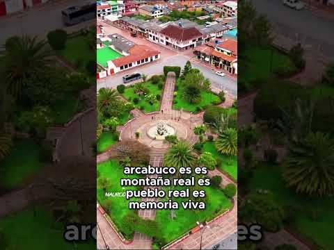 Uno de los pueblos más bellos de Boyacá | Arcabuco desde el aire