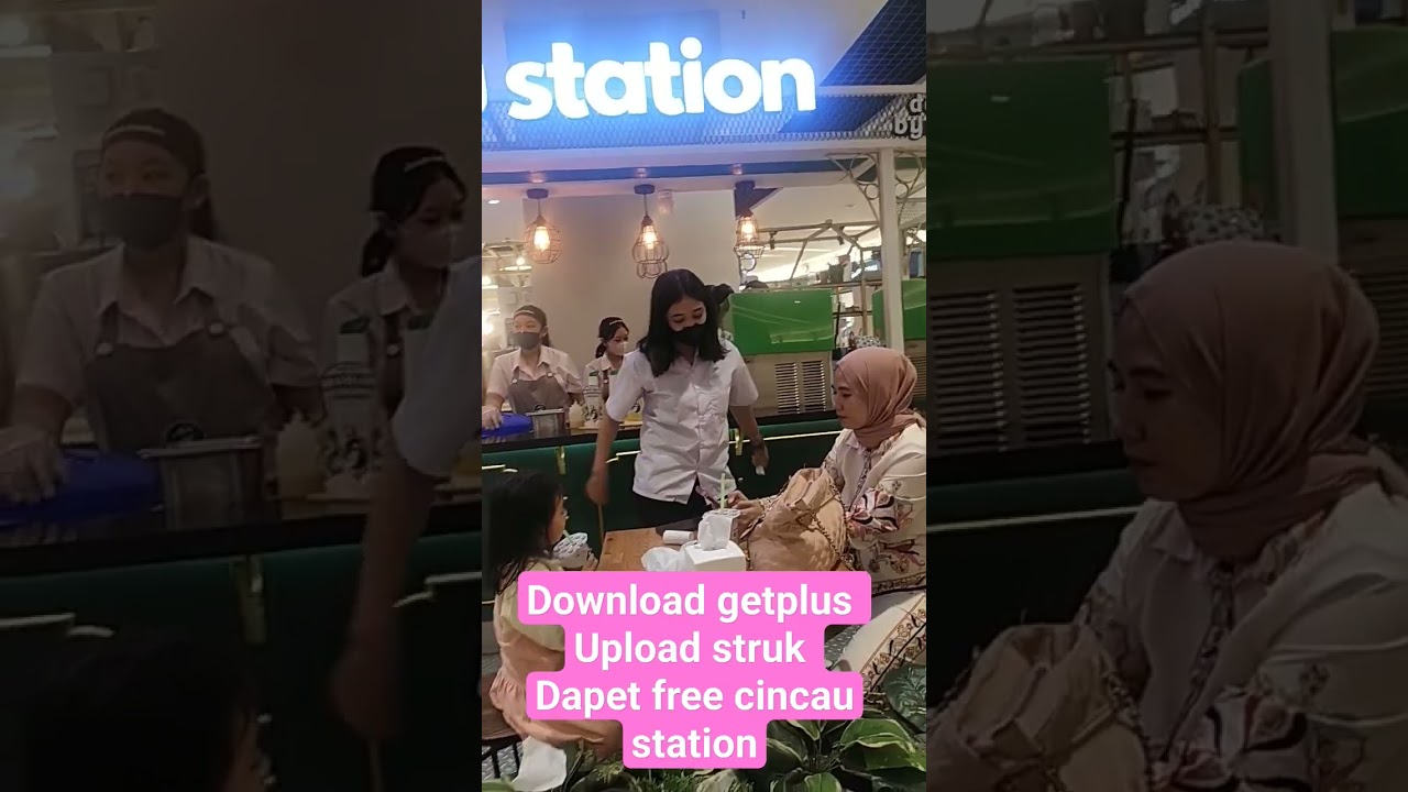 cara dapat free cincau Station.. download aplikasi getplus, upload struk langsung dpt cincaustation