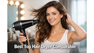 💨 HITTIONA Dual Voltage Travel Hair Dryer with Magnetic Diffuser 💇♀️