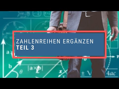Zahlenreihen ergänzen 3