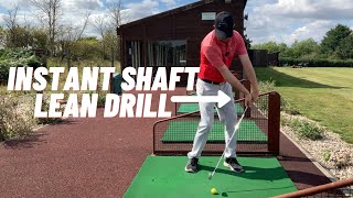 HOW TO GET SHAFT LEAN AND PURE YOUR IRONS - SIMPLE DRILL to achieve more shaft lean!