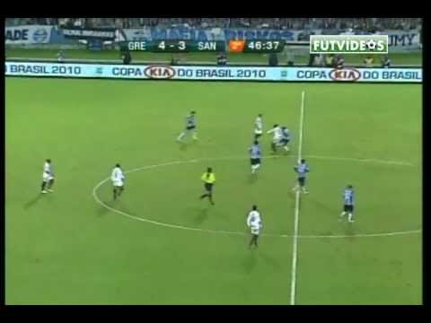 JOGO COMPLETO - GREMIO 4X3 SANTOS - COPA DO BRASIL 2010