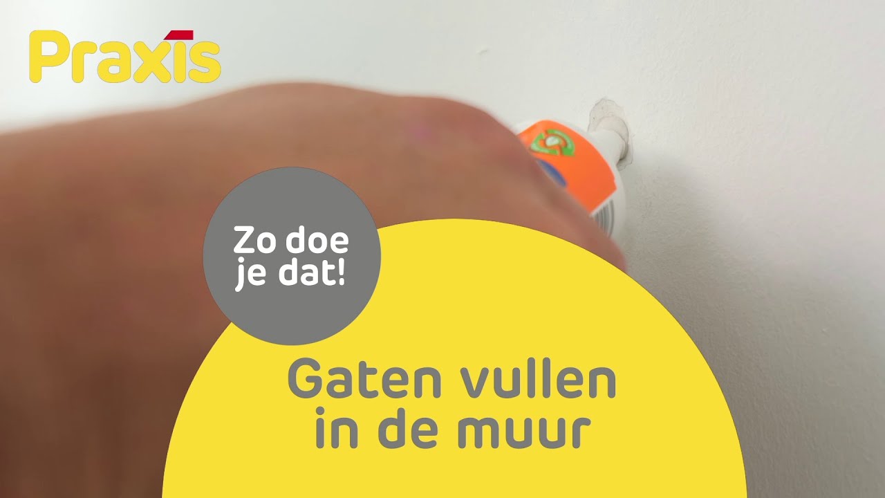 Gaten vullen in de muur