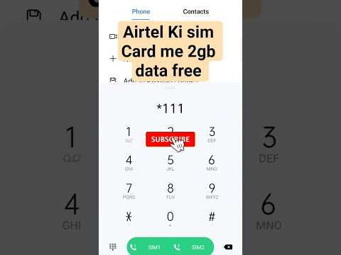 Airtel Ki sim Card me 2gb data free #airtel #simcard #me #2gb #data #free #varl ##reels