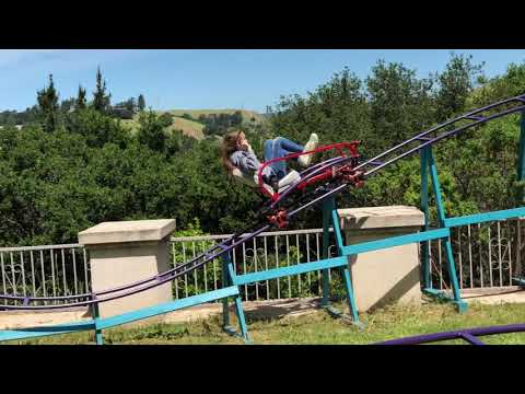 Keira Rides Our Backyard Roller Coaster