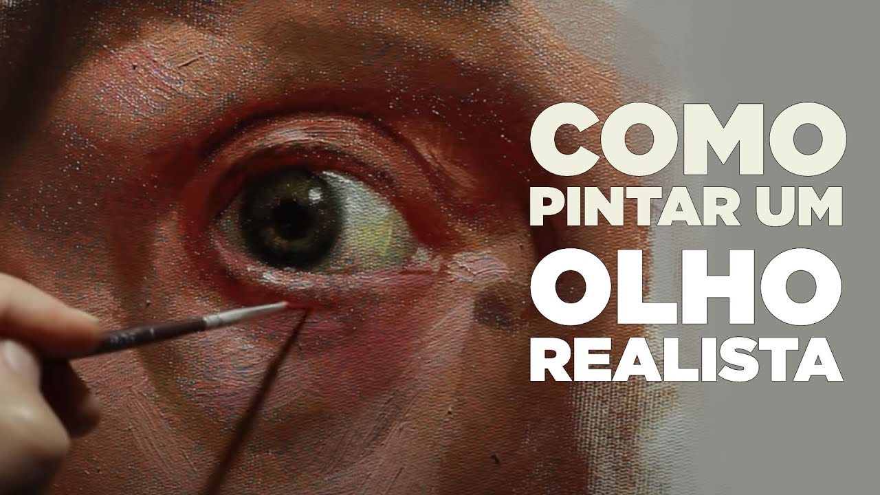 Como pintar um olho realista.