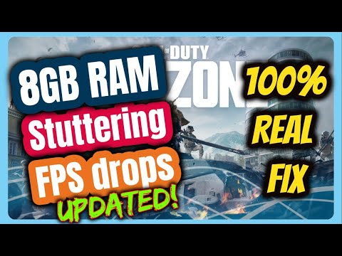 Part of a video titled How To play Call of Duty Warzone on 8 GB RAM | Fix Lag ... - YouTube