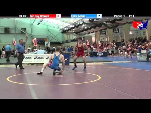 Jon Jay Chavez vs. Tyler Mann at 2013 FILA Cadet Nationals - FS