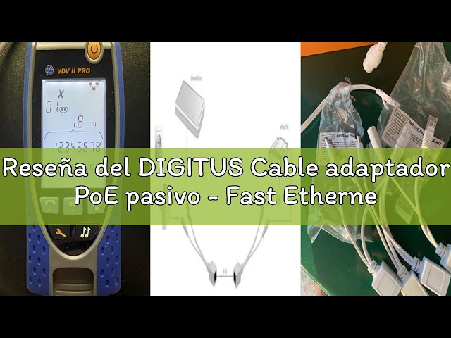 Vídeo relacionado con DIGITUS Cable adaptador PoE pasivo - Fast Ethernet - Cable inyector y divisor - Conector DC 5,5 mm y conector hembra
