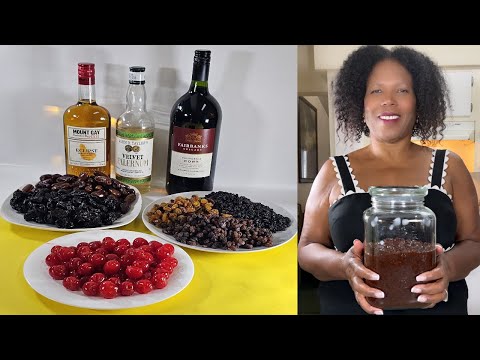 Soaking Barbados Fruit Cake For The christmas Holiday