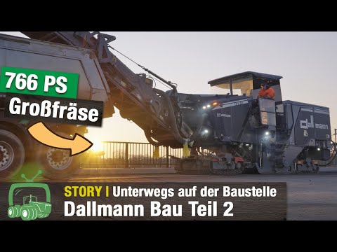 Dallmann Straßen- und Tiefbau | Teil 2 | Baustellen | Baumaschinen | Asphalt | Wirtgen