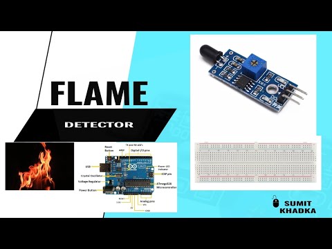 Flame Detector | Using Flame Sensor, Buzzer, Arduino Uno , Led , Breadboard |
