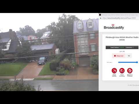 A VERY CLOSE Lightning Strike Makes Me Jump... (Pittsburgh PA Strong Thunderstorm 08/21/22)