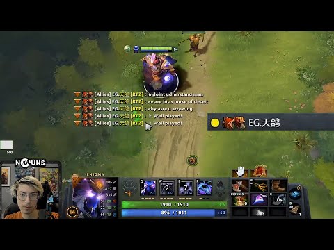 Arteezy malding at his mirana