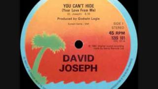 David Joseph - You Can't Hide Your Love video