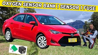TOYOTA COROLLA OXYGEN SENSOR BANK 1 SENSOR 1 SENSOR 2 FUSE LOCATION 2013 2014 2015 2016 2017 2018 20