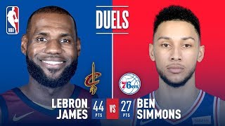 LeBron James - Cleveland Cavaliers - Ben Simmons - Philadelphia Sixers