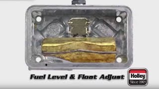 How To Adjust Fuel And Float Level On Holley Carburettors