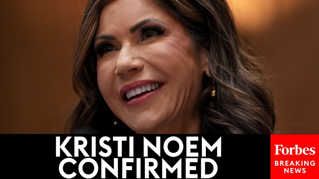 BREAKING NEWS: Senate Confirms Kristi Noem As Secretary Of Homeland Security