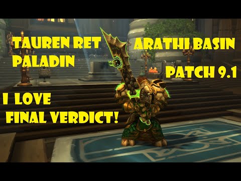Tauren Ret Paladin PVP BG 9.1 [Shadowlands] - I Love Final Verdict!