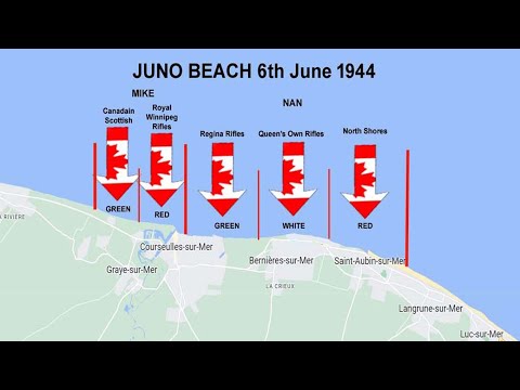 The First Canadian Army, Juno Beach, Normandy, 6th June 1944.
