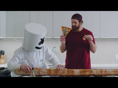 Giant 6 Foot Italian Sub (Feat. Harley from Epic Meal Time) | Cooking with Marshmello