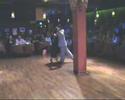  Maria Plazaola  and  Andres Laza Moreno  are  dancing  to  the  tango  "  El Bichi  "