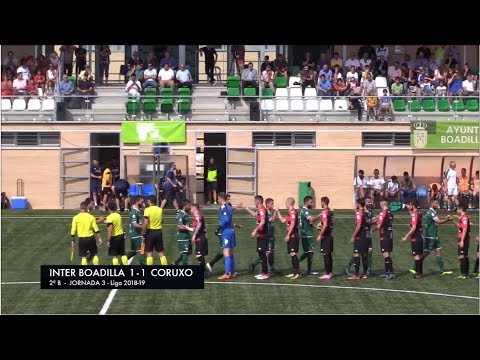 Inter Boadilla  1 - 1 Coruxo Fútbol Jornada 3 Segunda B   9 septiembre 2018
