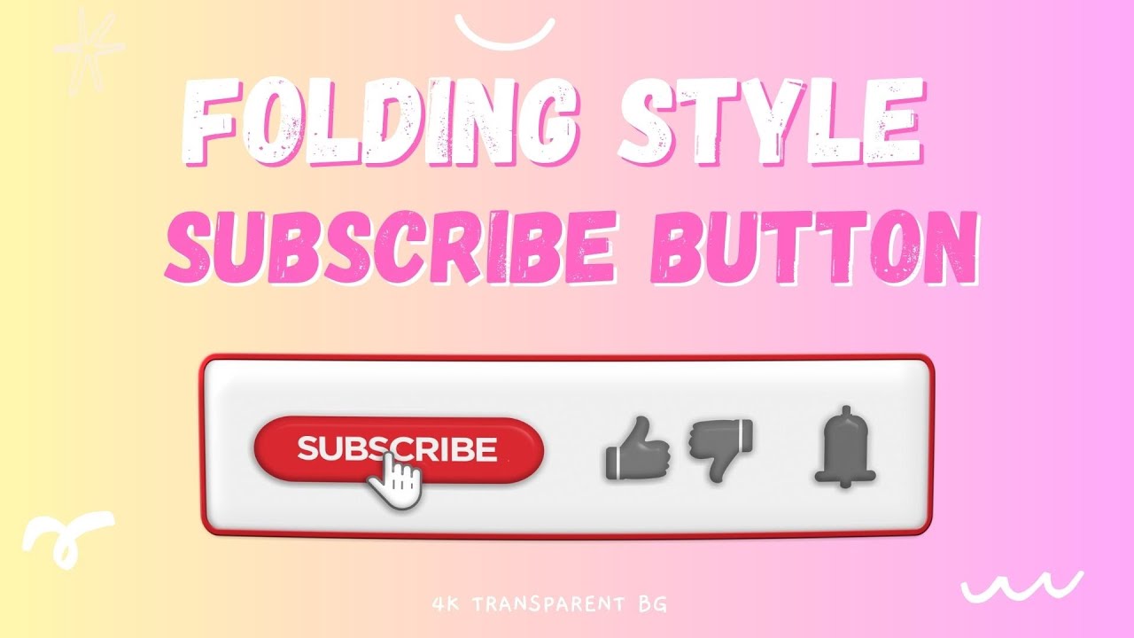 Folding Subscribe Button Animation