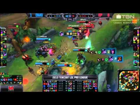 OMG Uzi Unhappy Lost Quadrakill - LPL China 2015