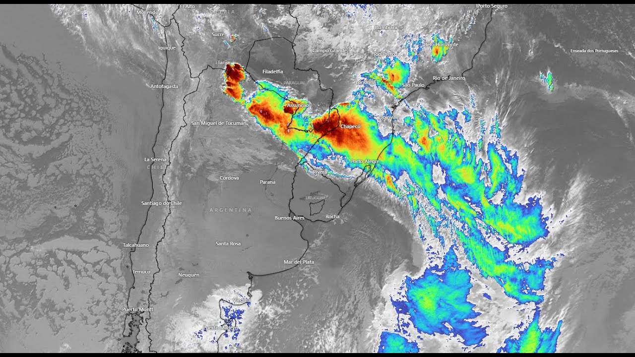 Frente fria avança neste início de semana⛈️🌦