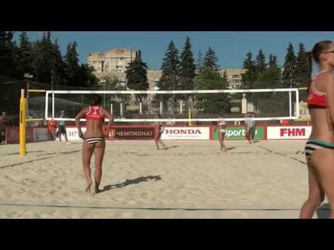 25 Beach Volleyball EEVZA 2015 Russia 1st place Abalakina-Dabizha and Baran-Gruszczynska