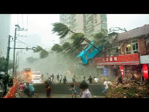 CHINA NOW: Monster typhoon-force winds smash into Guangdong, unleashing chaos!