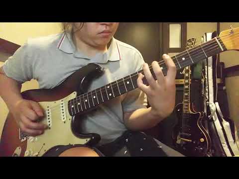 Pantera - Floods guitar solo cover with fender strat