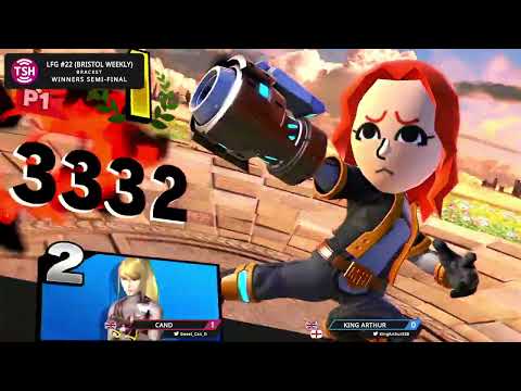 LFG 22 Winners Semis - CanD (Mii Gunner) Vs King Arthur (Zero Suit Samus) Bristol Smash Ultimate Wee