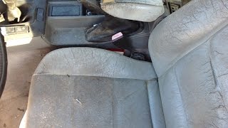 The fastest / easiest way to restore fix Worn dry dirty leather seats BMW E36 E38 E39 E90 E60 E46 X5