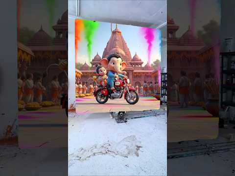 Happy Ganesh Chaturthi Drawing Photo 🌺🥰 Ganesh Ji Painting ❤️ #shorts #ganeshchaturthi #viralvideo