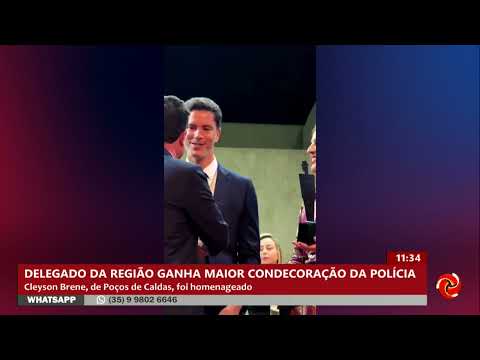 Delegado regional de Poços de Caldas recebe maior honraria da Polícia Civil