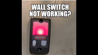 Genie Garage Door Wall Switch Fix