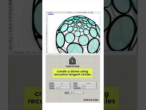 Parametric Dome (Fractal Circles) #shorts